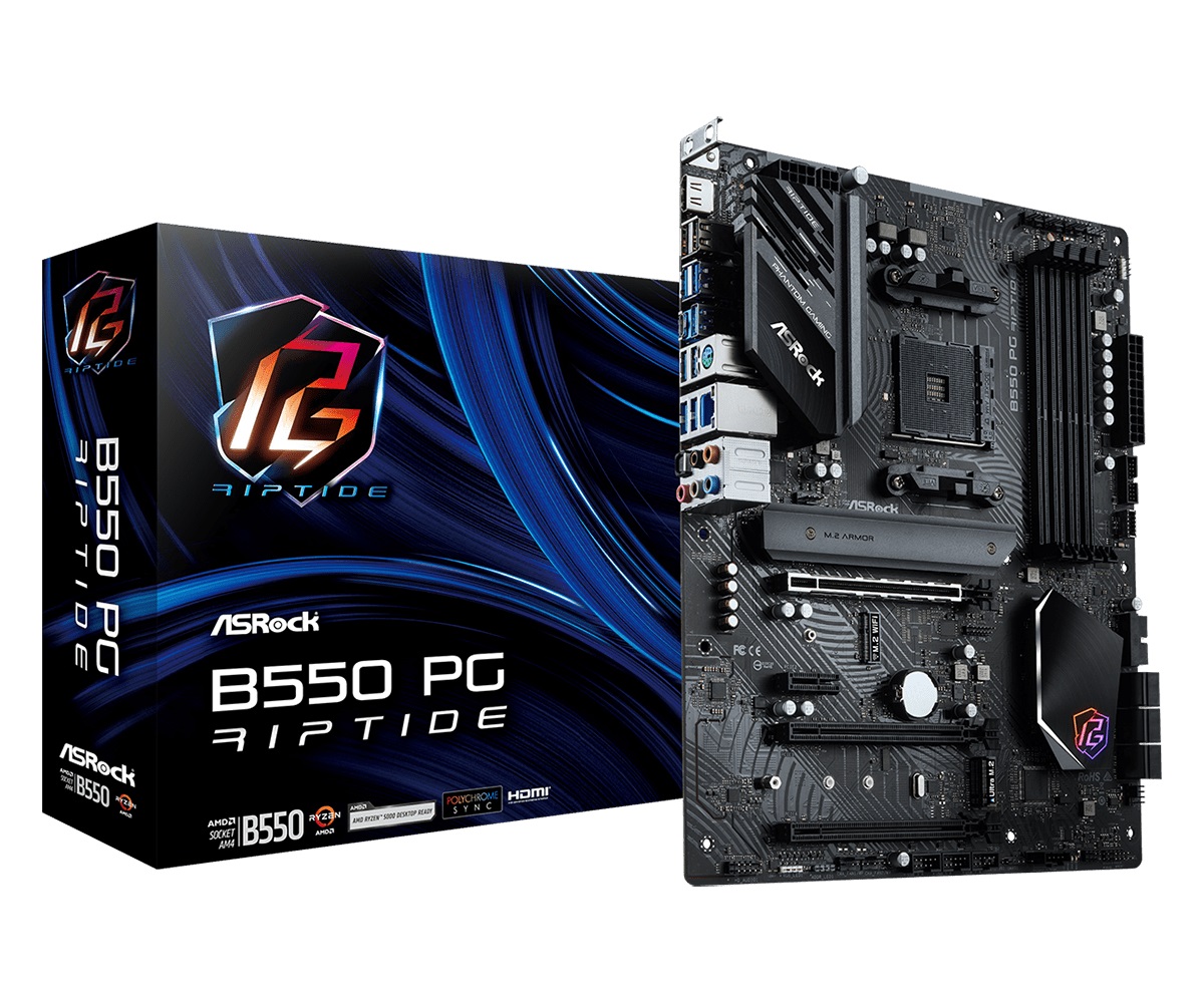 Материнська плата ASRock B550 PG Riptide Socket AM4